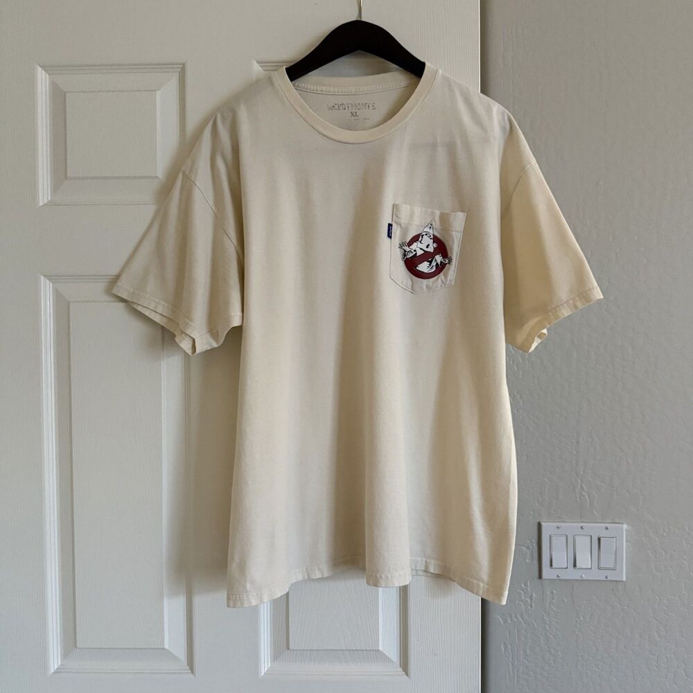 WCKDTHGHTS LA Klux Busters WTLA Cream Off-White Pocket Tee XL